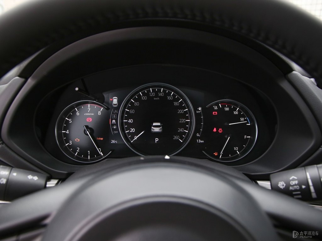 鉑鋼灰馬自達CX-5中控內飾圖片