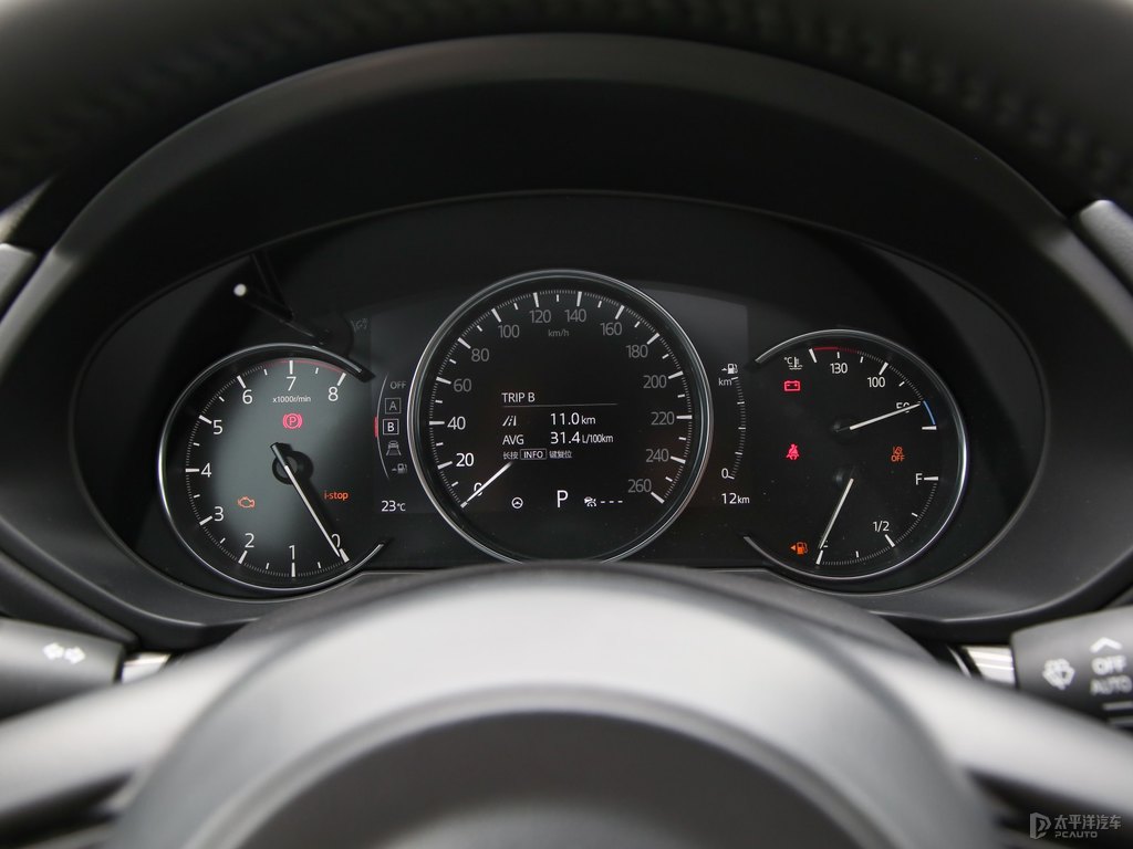 珠光白馬自達(dá)CX-5中控內(nèi)飾圖片