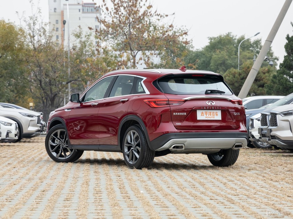 熔巖紅英菲尼迪QX50整車外觀外觀圖片