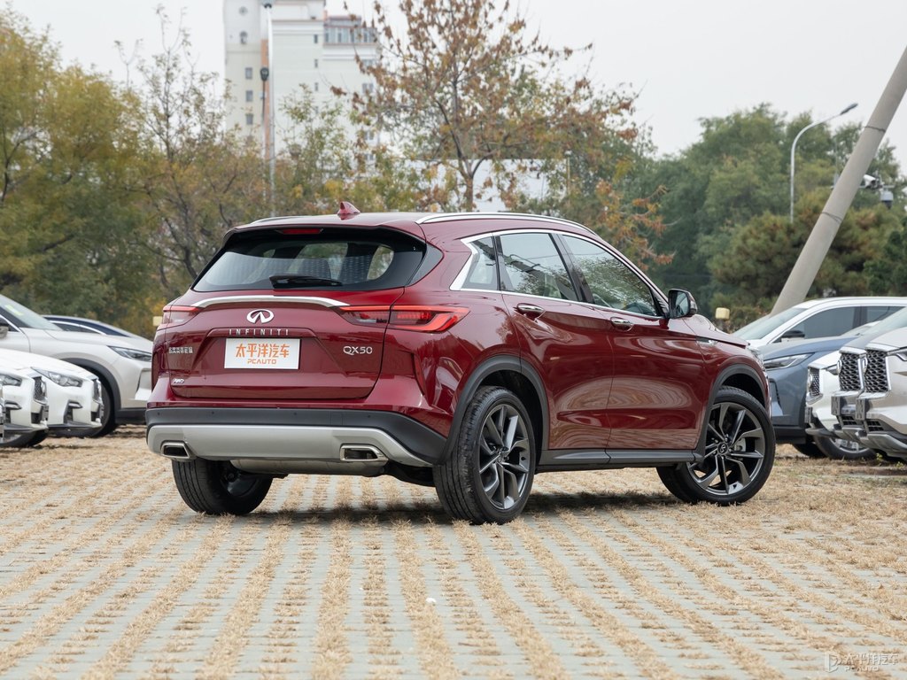 熔巖紅英菲尼迪QX50整車外觀外觀圖片