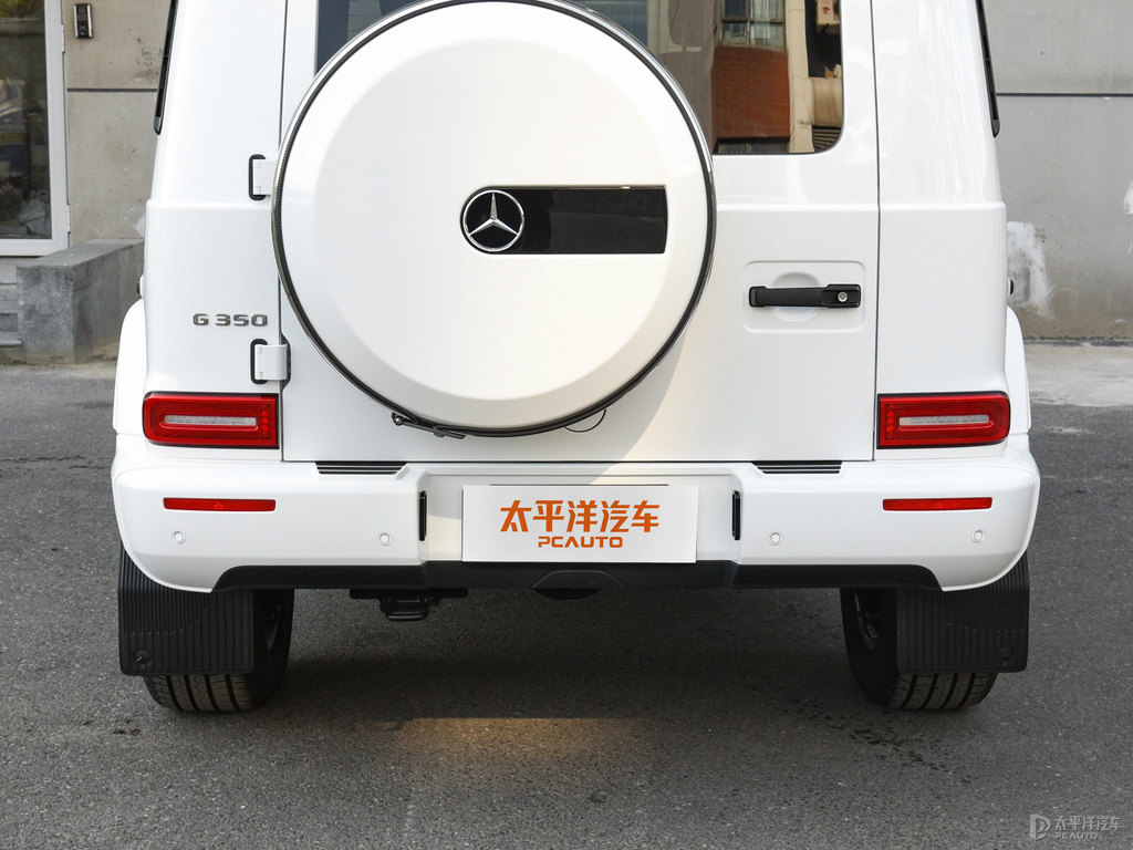 北極白奔馳G級(jí)車尾外觀圖片