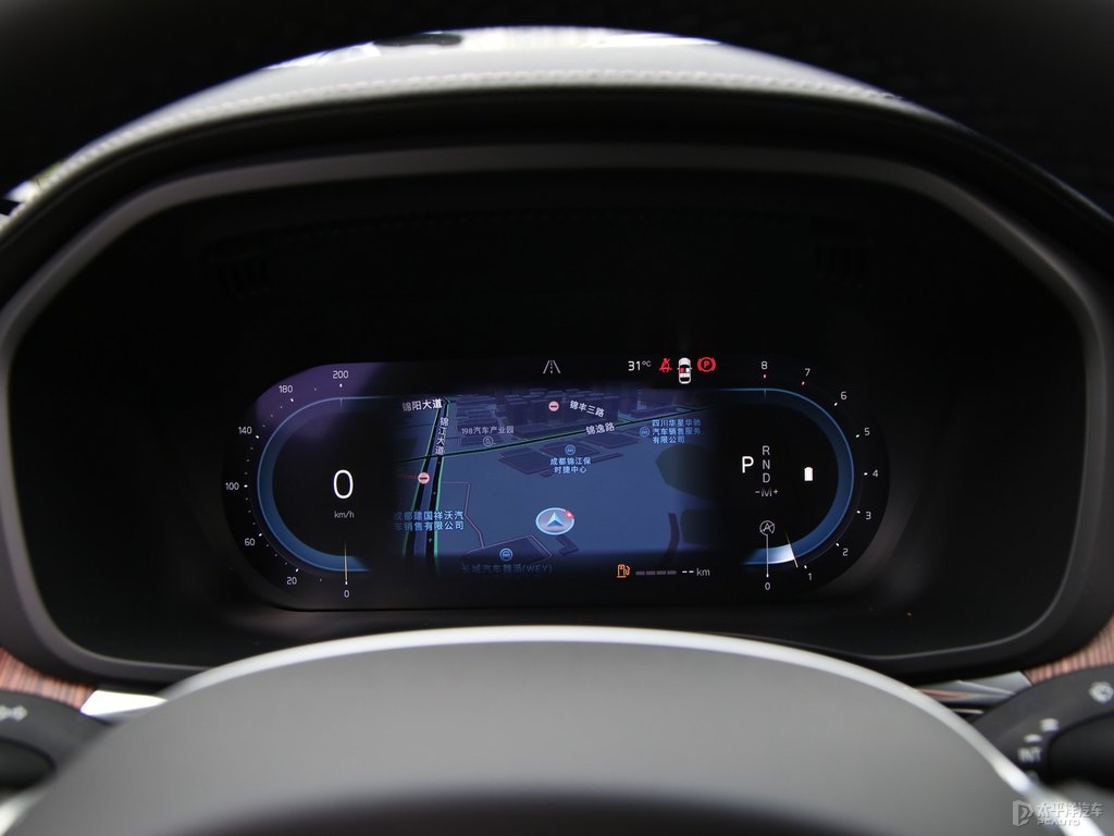 水晶白沃爾沃XC60中控內(nèi)飾圖片
