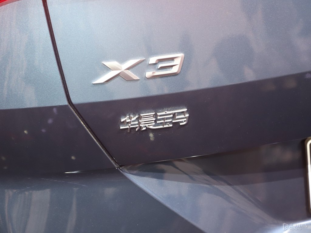 極速藍(lán)寶馬X3車尾外觀圖片
