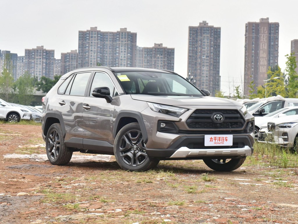 鉑青銅金屬色RAV4榮放整車外觀外觀圖片