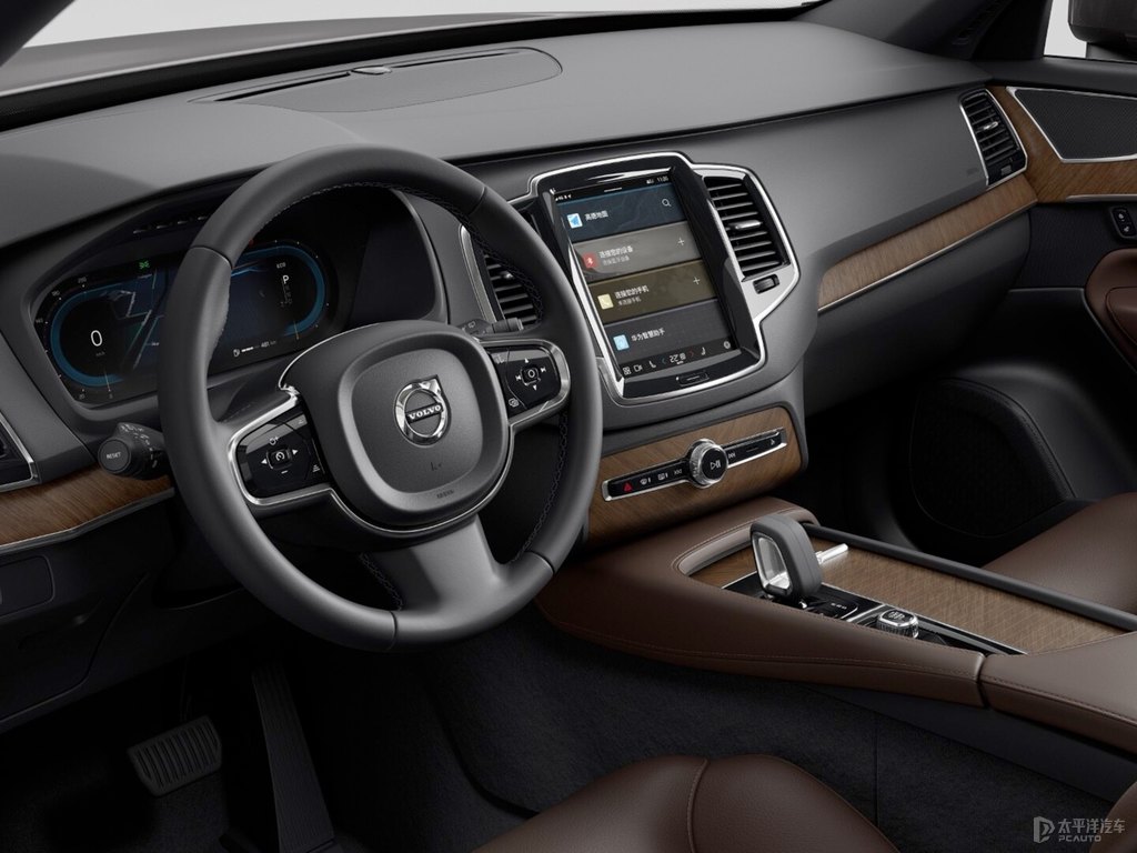 蝶貝灰沃爾沃XC90中控內(nèi)飾圖片