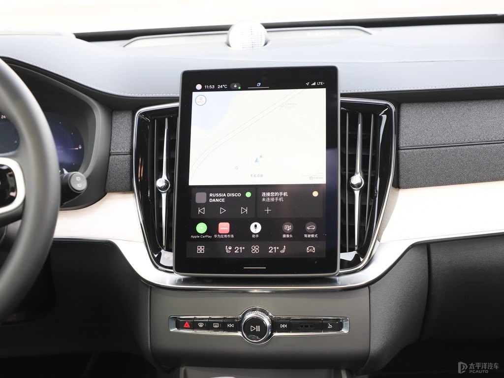 星耀沙沃爾沃XC90新能源中控內(nèi)飾圖片