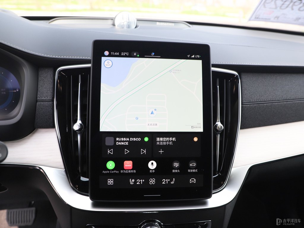 星耀沙沃爾沃XC90新能源中控內(nèi)飾圖片