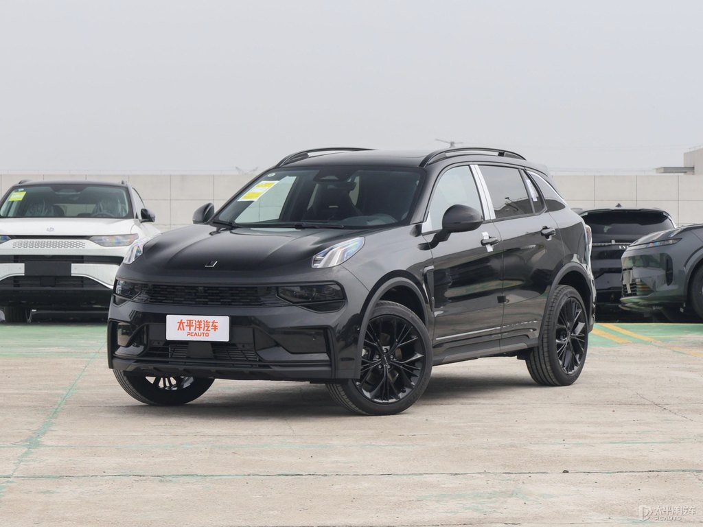 黑色領(lǐng)克01整車外觀外觀圖片