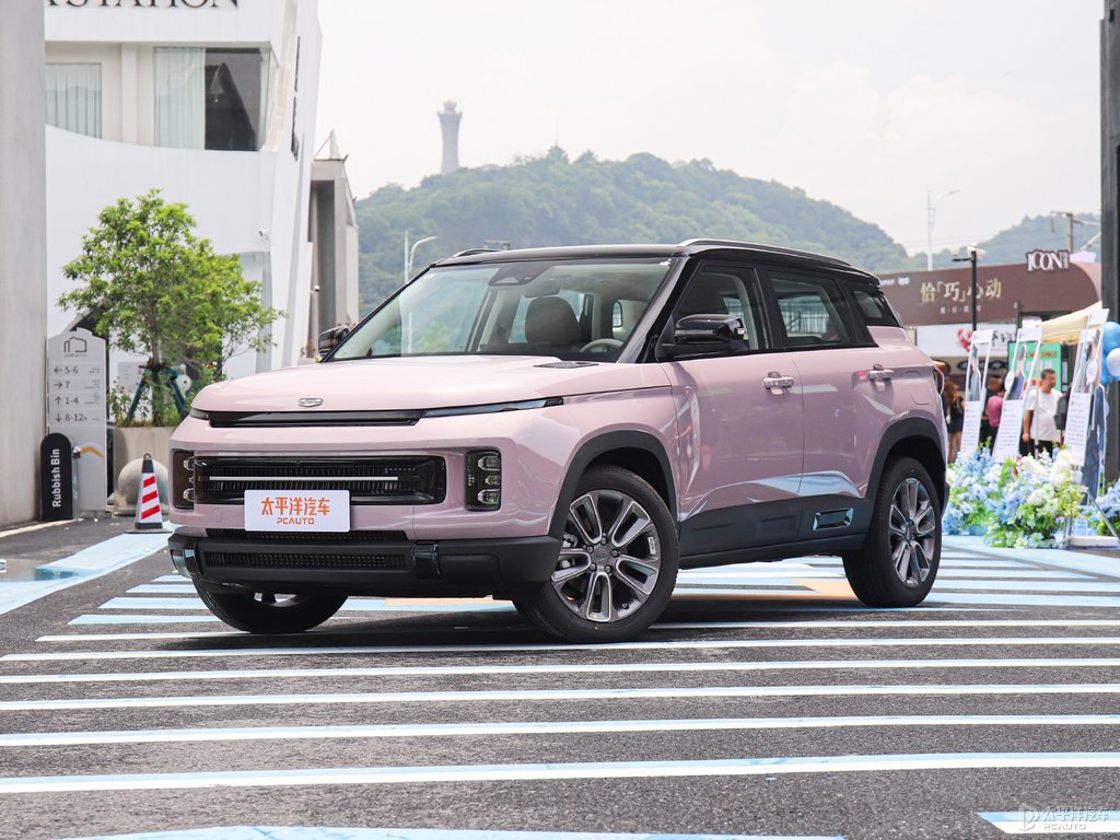 莓果粉吉利ICON整車外觀外觀圖片