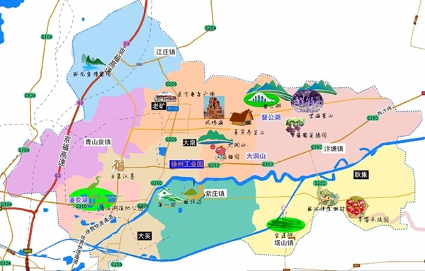 贾汪行政区划图片