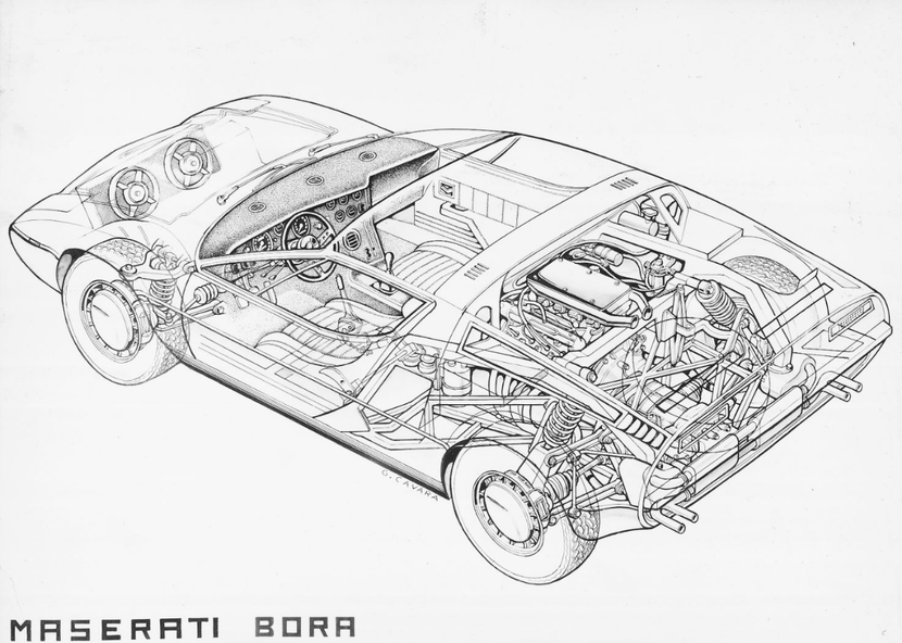 50年前的经典传奇首款中置引擎——玛莎拉蒂bora