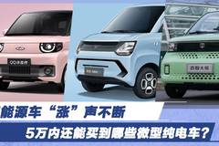 新能源车“涨”声不断 5万内还能买到哪些微型纯电车？