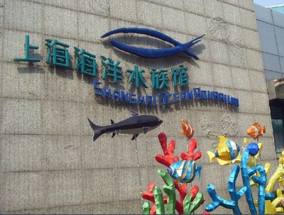 上海海洋水族馆门口图片