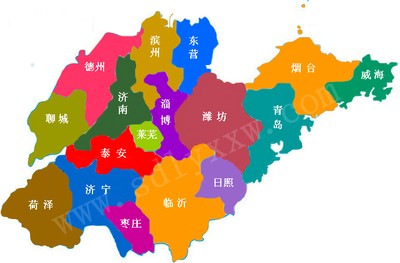 山东省各县市区域图图片