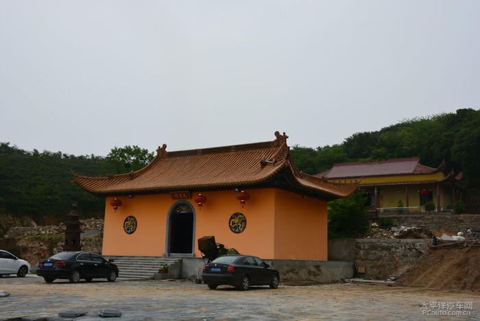 肥东浮槎山寺庙建设图片