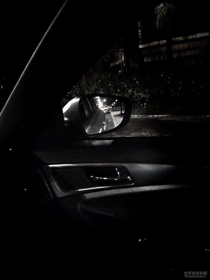 车后视镜唯美图片夜晚图片