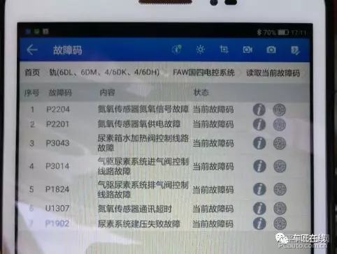 车匠在线一汽解放自主汽驱scr后处理不喷尿素怎么解