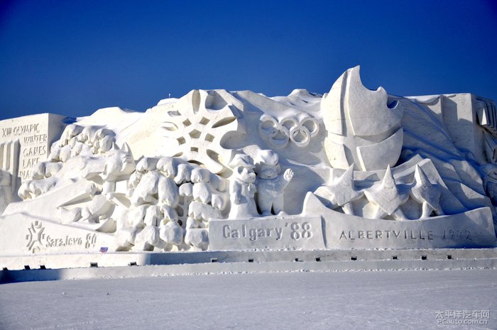冬奥会雪雕作品图片