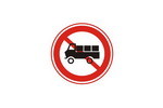 禁止载货汽车驶入标志