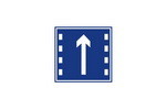 车道行驶方向标志