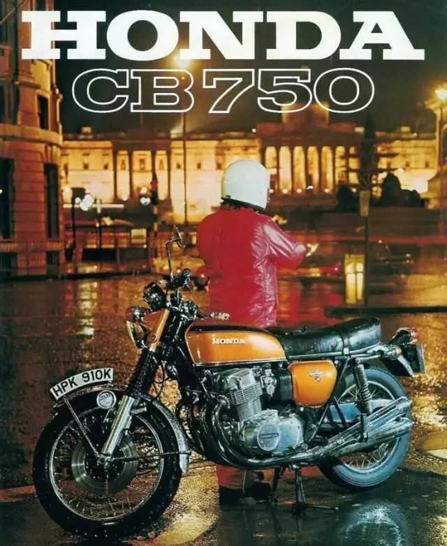 摩托车高转速发动机_Honda CB750历史_大排量摩托车直列4缸