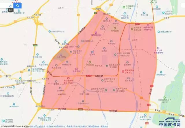 从网传的图片来看,皮卡限行的两个区域属于北京市房山区的两个人口