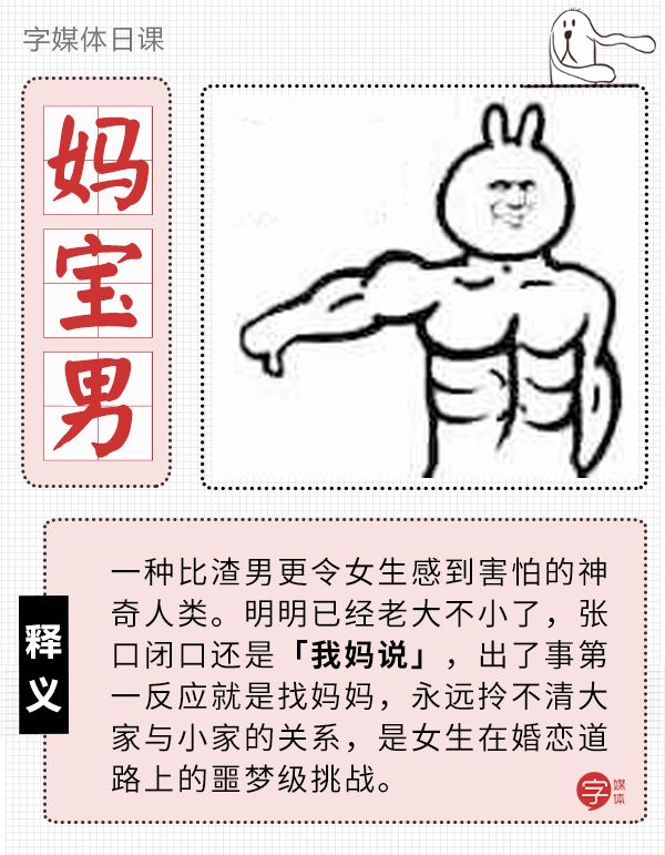 妈宝男图片带字图片